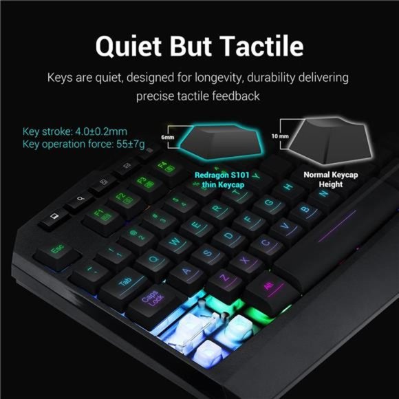 Gaming Keyboard, M601 Mouse, RGB Backlit Gaming Keyboard, Programmable Backlit - Picture 3 of 5